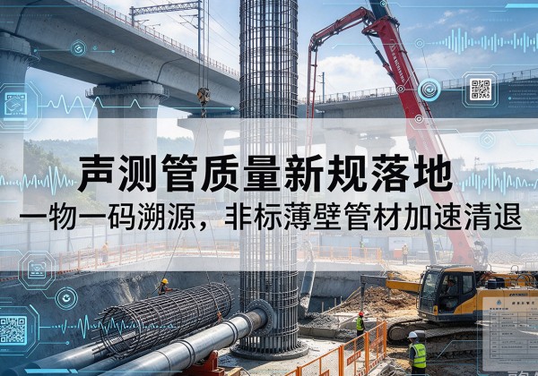 万源声测管质量新规落地，一物一码溯源，非标薄壁管材加速清退